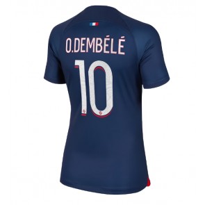 Paris Saint-Germain Ousmane Dembele #10 Hjemmebanetrøje Dame 2023-24 Kort ærmer